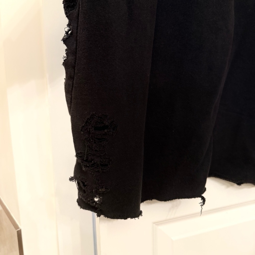 Free People | Grunge Fairy Shredded Deconstructed Sweatshirt - Picture 6 of 15
